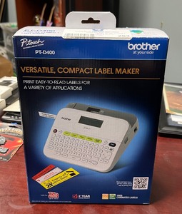 lot 263 image: Brother P-touch Compact Label Maker. PT-D400
