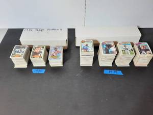 lot 293 image: 2 boxes of Football Trading Cards, 1979 and 1980 (1 box of each year)
