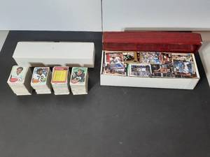 lot 330 image: (2) boxes of multi-sports player cards.