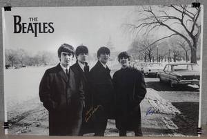 lot 26A image: Authenticated Signed Beatles Poster, signed by Ringo Star and Paul McCartney