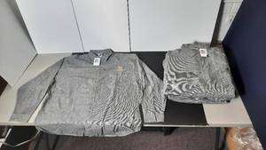 lot 340 image: (14) Viking Logo Shirts, size XXL. Hangtag reads Game Day and manufacturer is Dynasty