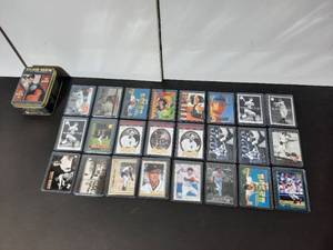 lot 153B image: Iron Men of Baseball Metallic Impressions. Hall of Famers Cal Ripken Jr and Lou Gehrig.Upper Deck World Series Heroes.