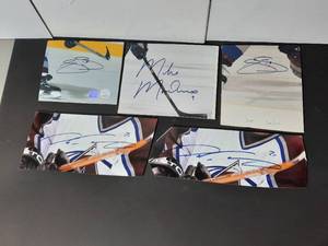 lot 365 image: Signatures Authenticated NHL Joe Sakic, Mike Modano, Peter Forsberg.