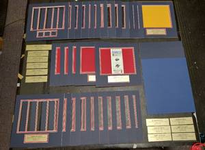 lot 312 image: (29) Precut Mats (12 x 13) and 1991 World Series Kirby Puckett Plates