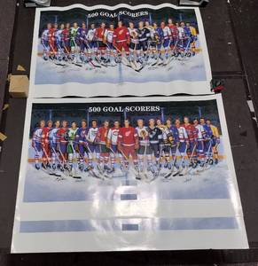 lot 313 image: (3) Limited Edition Facsimile Signature Prints 500 Goal Scorers. Limited Edition 650 1850 3650