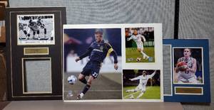 lot 351 image: Signed Authenticated David Beckham, Ben Hamilton, Lindsay Whalen