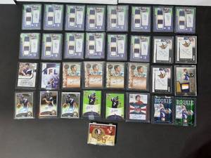 lot 38A image: 33 Christian Ponder autographed cards.