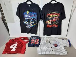 lot 387 image: (5) Signed Shirts