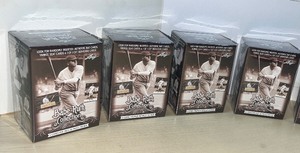 lot 11B image: 4 NEW Sealed Boxes of the Leaf BABE RUTH Collection. 20 Packs per pack with 5 Cards in each pack