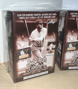 lot 30B image: 4 NEW Sealed Boxes of the Leaf BABE RUTH Collection