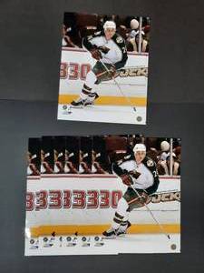 lot 413 image: (7) NHLPA Officially Licensed Photo of Wilds Matt Cooke #24 16 w x 20 H.