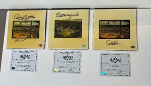 lot 492 image: Signed Authenticated Plaques Orel Hershiser, Bill Mazeroski, Rocky Colavito and Herb Score