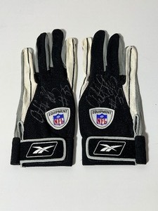 lot 146A image: NFL Gloves Signed by #35