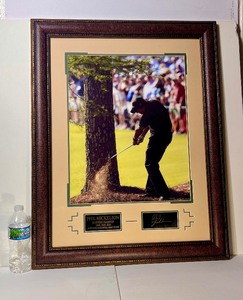 lot 93 image: Phil Mickelson Masters Champion with Laser Engraved Autograph measures approx 25 W X 32 H
