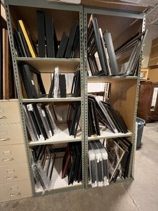 lot 501 image: Huge lot of various sized picture frames.