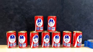 lot 146B image: RARE (9) Coke Cans with Detroit Tigers 1984 World Series Champions, 7 are autographed