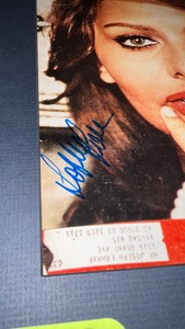 lot 36D image: Signed 11 x 14 Matted Life Cover of Sophia Loren
