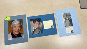 lot 36E image: (3) Signed 11 x 14 Matted Photos of Peter Graves Mission Impossible Eddie Bracken Robert Alda