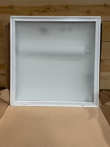 lot 24 image: Lithonia Lighting 2SP8 G 2 U316 A12 120 GESB 2-Light White Fluorescent Ceiling Troffer - OPENED - RETAIL PRICE $75