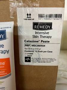 lot 32 image: 1 12 Case (12eaCase) NEW Medline MSC092554 REMEDY Intensive Skin Therapy Calazime Specialized Zinc Oxide Paste - Exp 923