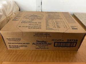 lot 8-C image: 1 Case (48-2oz) NEW Abbott Similac Alimentum Hypoallergenic Ready-To-Feed Gluten Free Infant Formula with Iron - Suitable for Lactose Sensitivity Expires 124