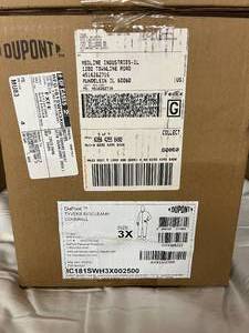 lot 13-B image: 1 Case NEW DuPont IC181SWH3X002500 Tyvek IsoClean Cleanroom Coveralls - Size 3X