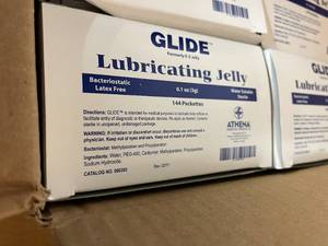 lot 17 image: 1 Case (12 Boxes144 Each Box) NEW Athena 000303 Glide Sterile Water Soluble Latex Free Lubricating Jelly - Formerly EZ Jelly - Expiration 524