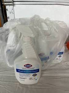 lot 19 image: 1 Case Out Of Box (61 Quart Size) NEW Clorox Healthcare Ready-To-Use Disinfectant Bleach Germicidal Cleaner 