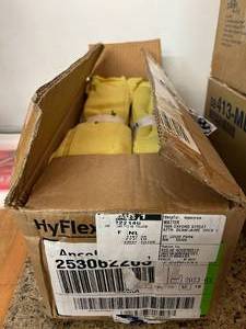 lot 23 image: 1 Case (50ea) NEW Ansell 70-118 HyFlex Advanced Mechanical Protection Elbow-Length Thick Arm Protective Sleeves 18 -Cut &&nbspContact heat protection up to 100°C212°F Applications Automotive, glass industry, metal fabrication & durable goods