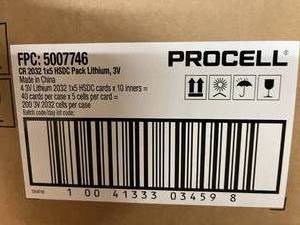 lot 43 image: 1 Case NEW&nbspDuracell CR2032 Procell 3V Coin Cell Lithium Batteries Expiration 32029
