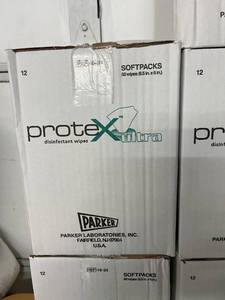 lot 71 image: 5 Boxes NEW&nbspParker 48-39 Protex Ultra Sanitizer Disinfectant Wipes