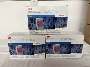lot 81 image: Lot of 3 Boxes (12eachbox) NEW 3M 7093 P100 Particulate Filter with Enhanced Breathability - NIOSH Approved with 99.97% Filter Efficiency