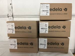 lot 28 image: WOW 5 Cases (6 Retail Packages Per Case) NEW&nbspMedela PersonalFit Breast Shields, Large (Pack of 2 per Package) 27mm Breast Pump Flanges, Authentic Medela Spare Parts, Made Without BPA