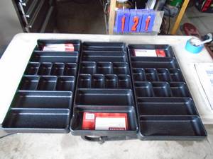 Qty of 3 tool box drawer dividers. As shown.