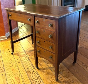 Vintage Petite Wooden Desk