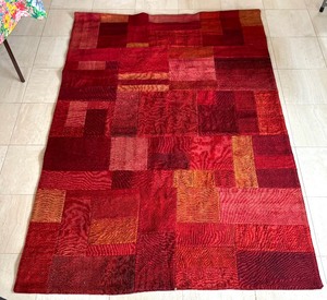 Colorful and Bright Red Textile