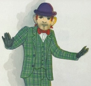 Framed United Scenic Artists Costume Designer Framed Drawing