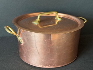 Copper Double Handled Stock Pot