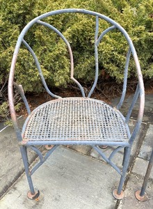 Winterthur Faux Bois Pair of Chairs and Table Set