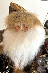 Festive Wine Delivery Santa Decorative Figurine