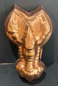 Four Decorative Marine Themed Copper Molds