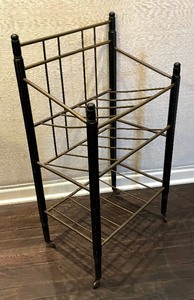Vintage Metal Literature Stand