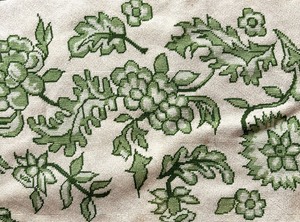 Neat Vintage Needlepoint Tapestry  Rug