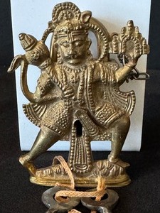 Hanuman Hindu Monkey Brass Lock with Keys