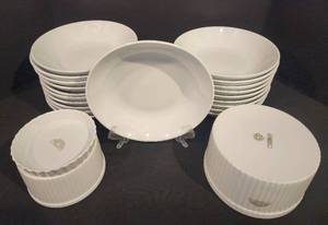 Lovely Pilliivuyt of France Porcelain Serving & Bakeware Set