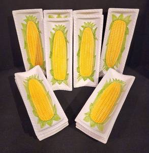 Sweet Corn-Cob Motif Serving Trays