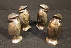 Whimsical Puffin Salt & Pepper Shaker Grouping