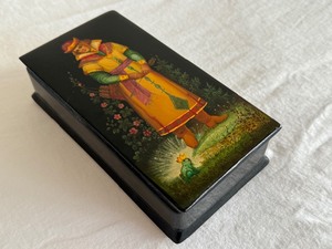 Vintage Hand Painted Russian Lacquer Box
