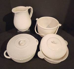 Homey Nantucket Serving Pieces & Cookware with Woven Design