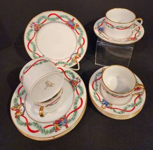 Festive Fitz & Floyd Christmas Wonderland Dish Set